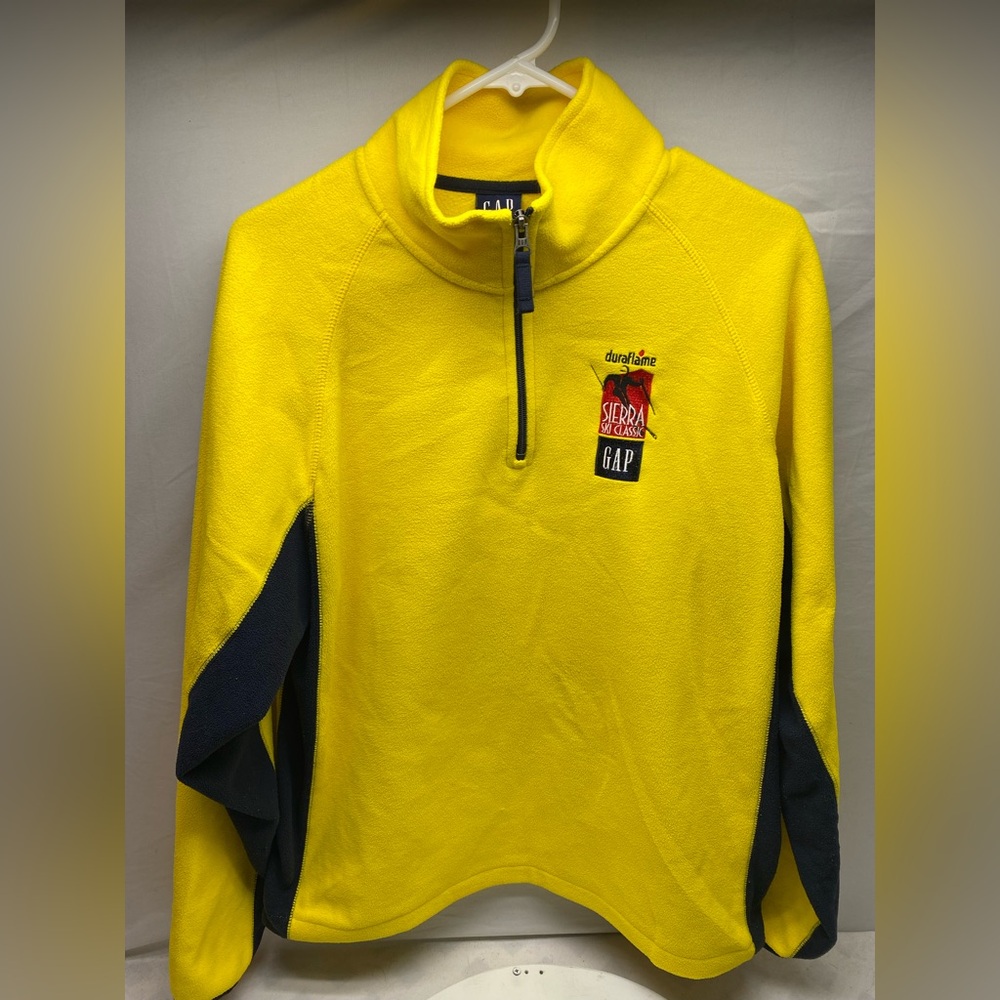 Vintage 90s Gap Quarter Zip Fleece Ski Jacket Duraflame collaboration USA Made